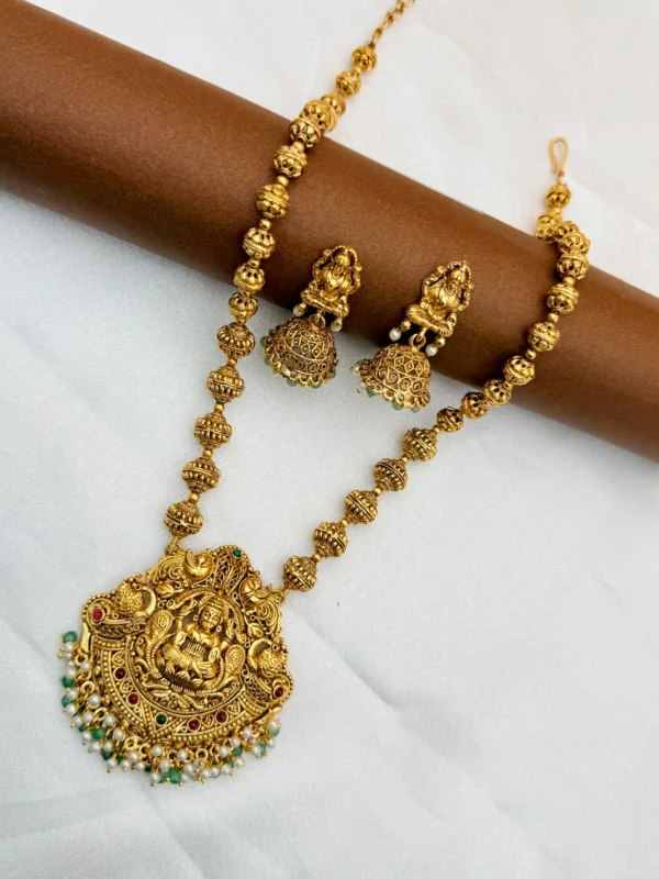 LAXMI TEMPLE LONG HARAM SET H-252