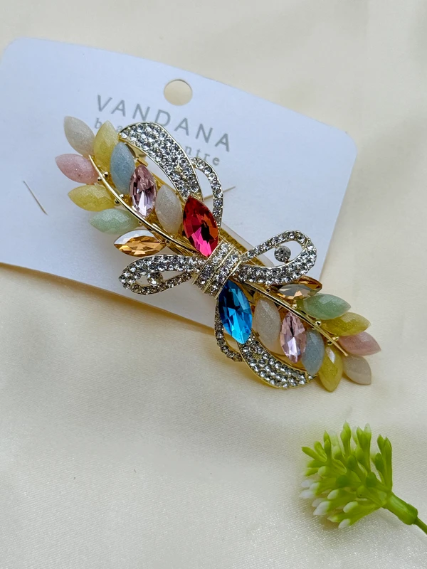RAINBOW CRYSTAL HAIR CLIP HR-290