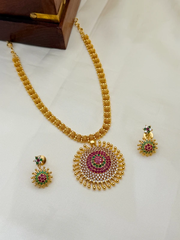 RUBY EMERALD MULTICOLOR AD HARAM SET H-443