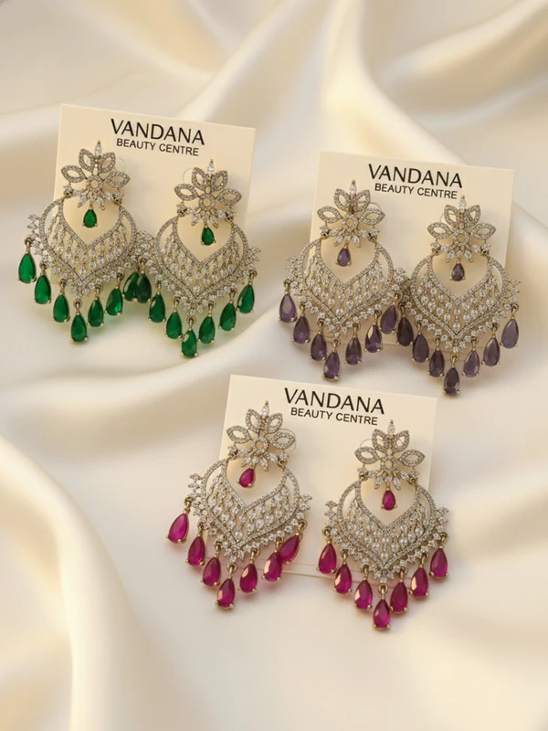 EMERALD RUBY AMETHYST CHANDELIER COMBO ER-465