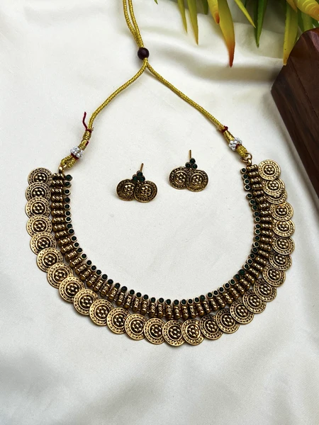 Traditional Coin Necklace Set ON641