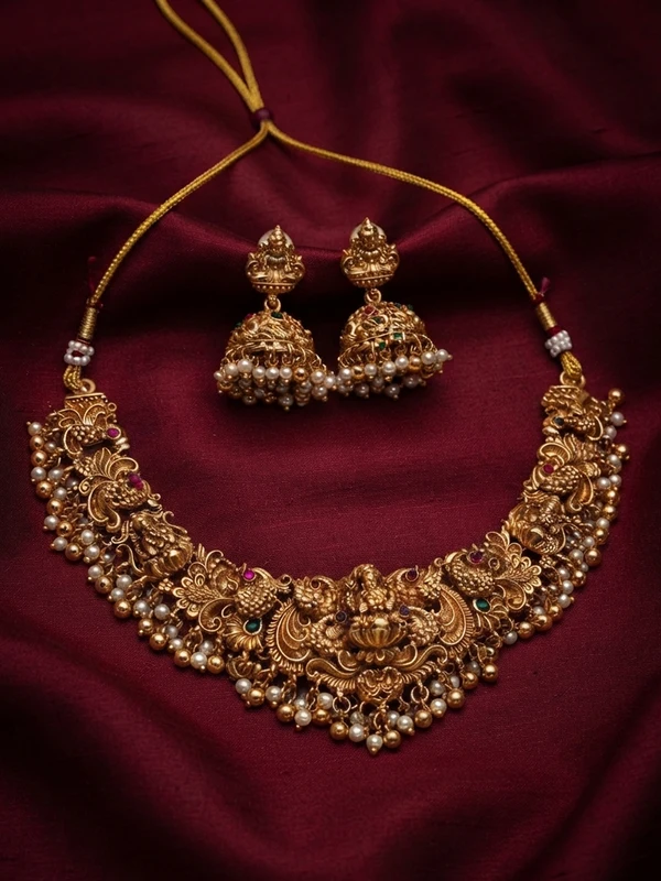 Antique Temple Necklace Set ON644